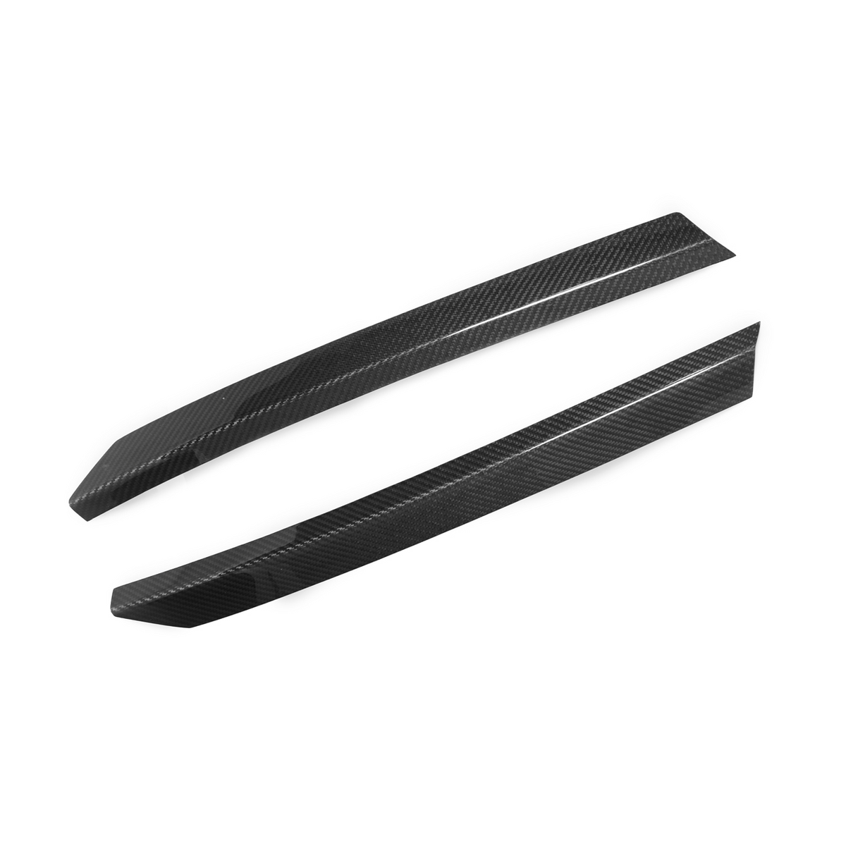 Corvette C8 Z51 DRY CARBON FIBER Rear Spoiler Add-On Wickers Extension image 1