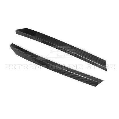 Corvette C8 Z51 DRY CARBON FIBER Rear Spoiler Add-On Wickers Extension image 10