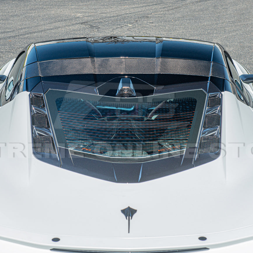Chevrolet Corvette C8 DRY CARBON FIBER Top Roof Pillar Bow image 10