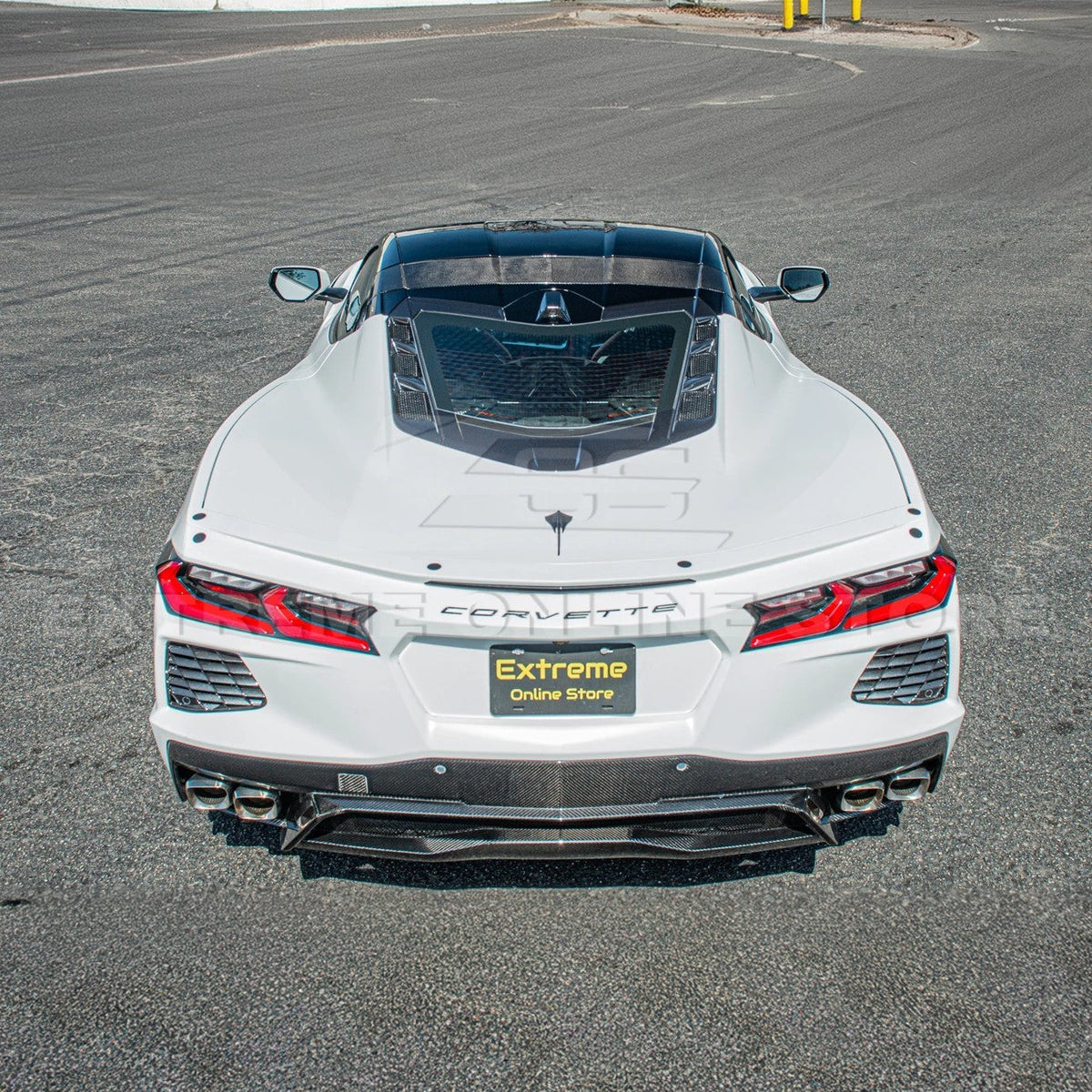 Chevrolet Corvette C8 DRY CARBON FIBER Top Roof Pillar Bow image 5
