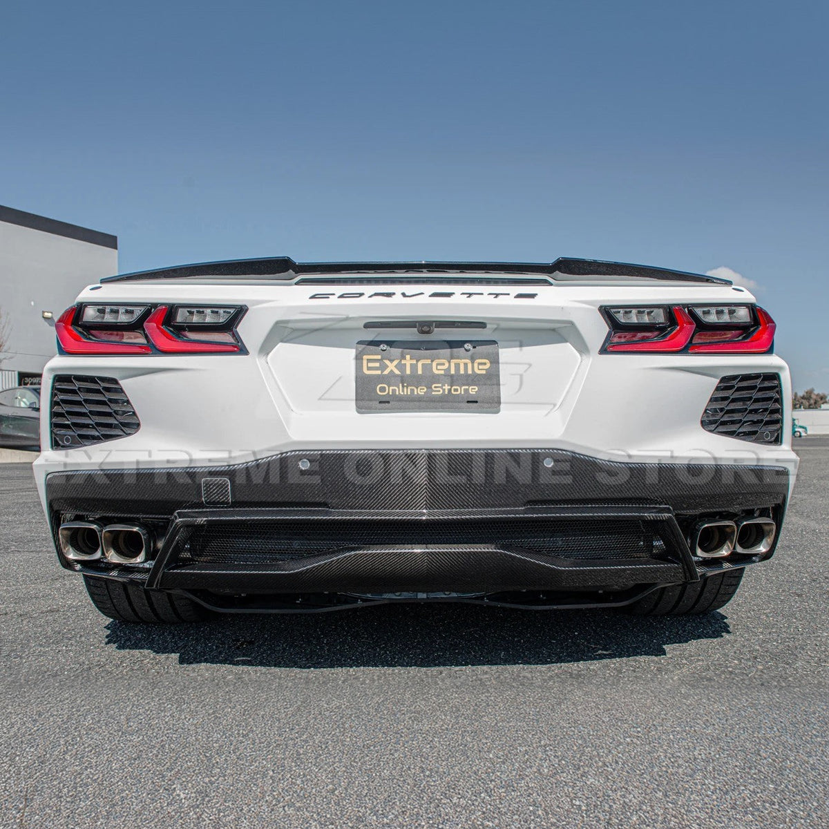 Chevrolet Corvette C8 DRY CARBON FIBER Rear Diffuser image 7