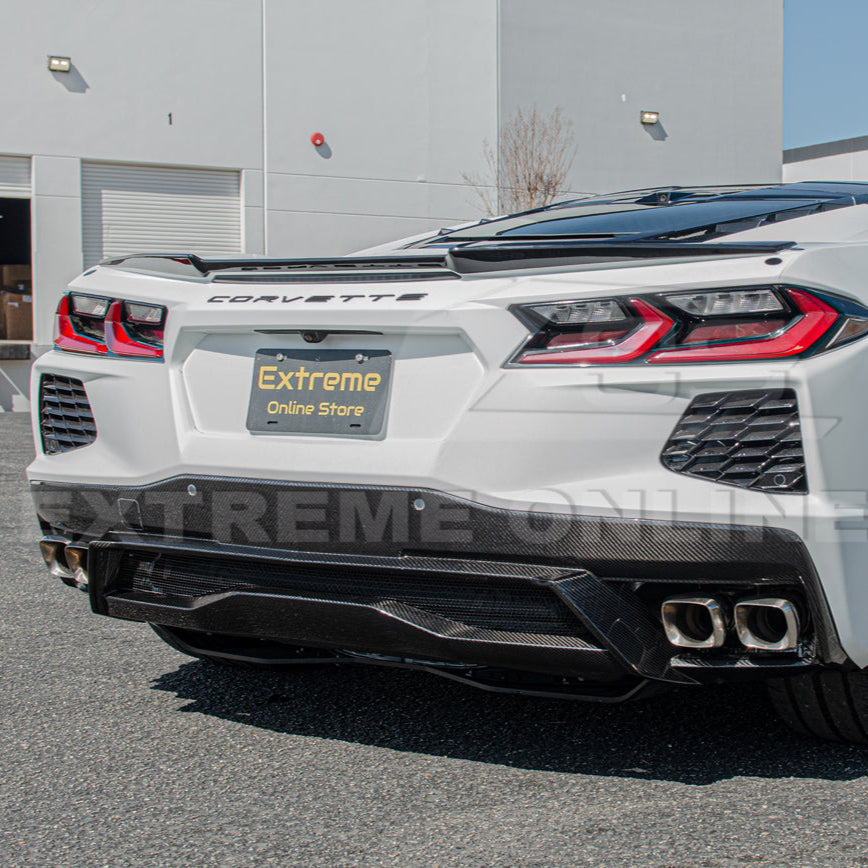 Chevrolet Corvette C8 DRY CARBON FIBER Rear Diffuser image 9