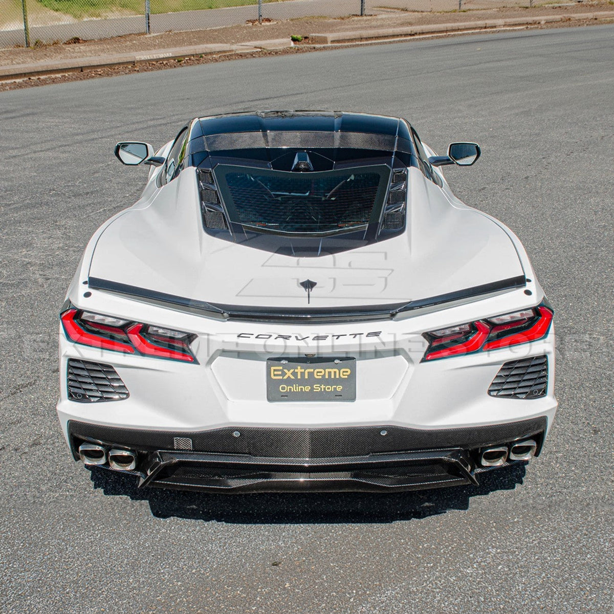 Chevrolet Corvette C8 DRY CARBON FIBER Rear Diffuser image 6
