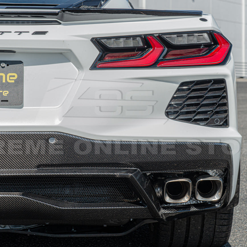 Chevrolet Corvette C8 DRY CARBON FIBER Rear Diffuser image 12