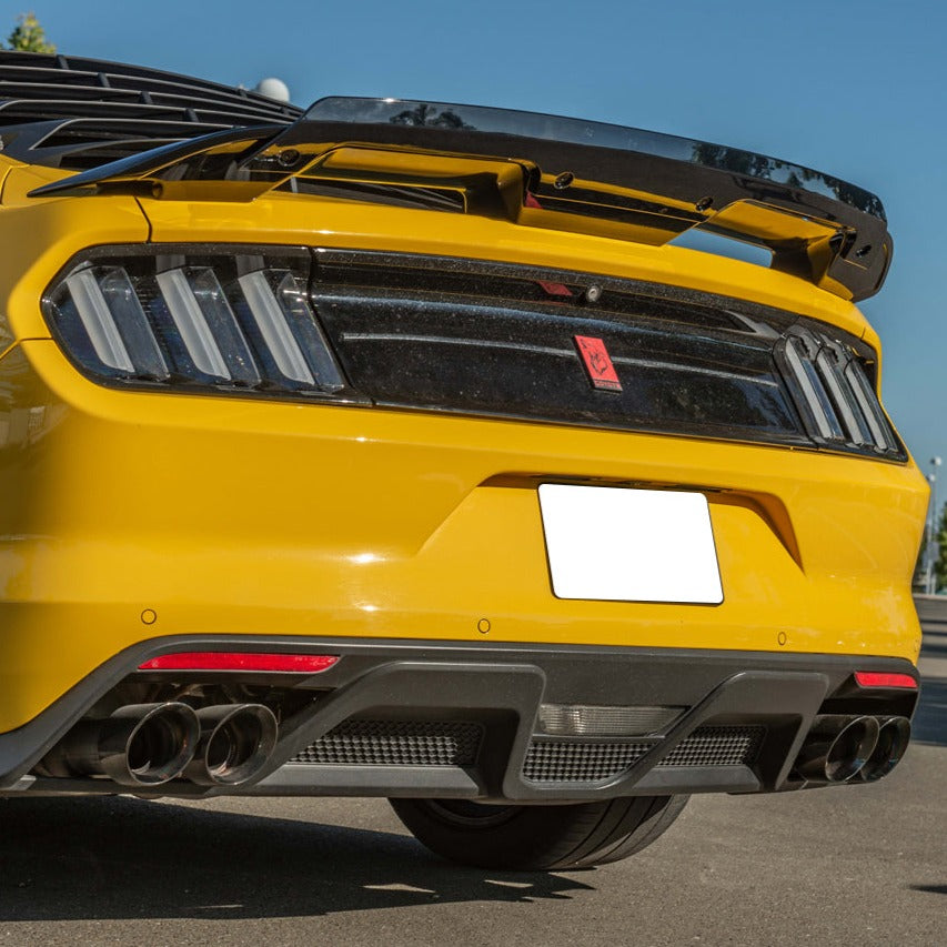 2015-17 Ford Mustang GT350 Rear Bumper Quad Tips Diffuser image 2