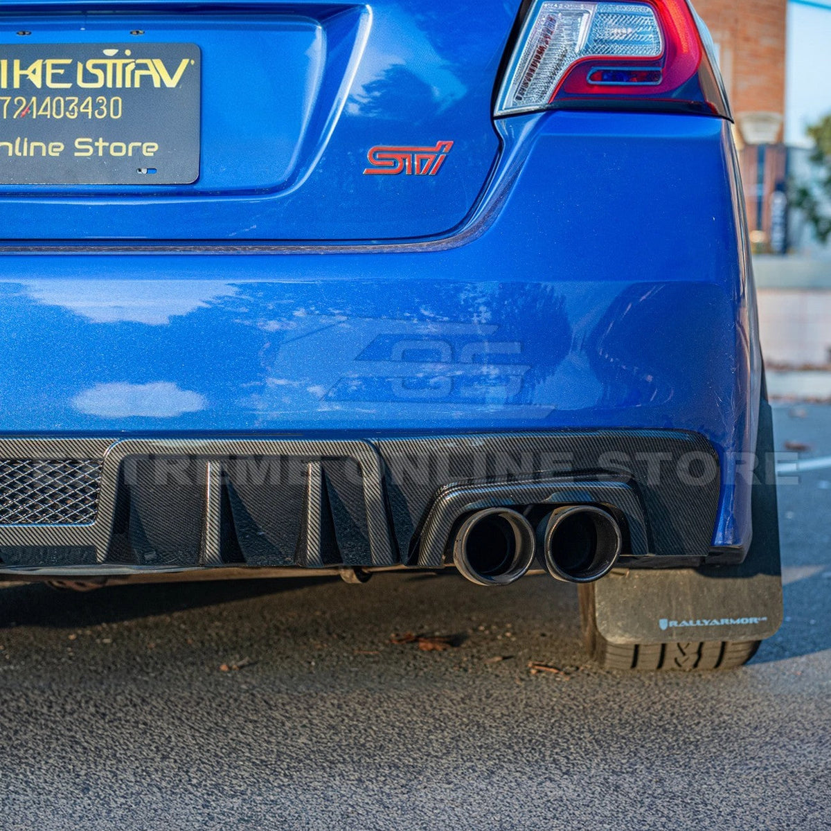 2015-21 Subaru WRX STi Rear Lower Fin Diffuser image 7