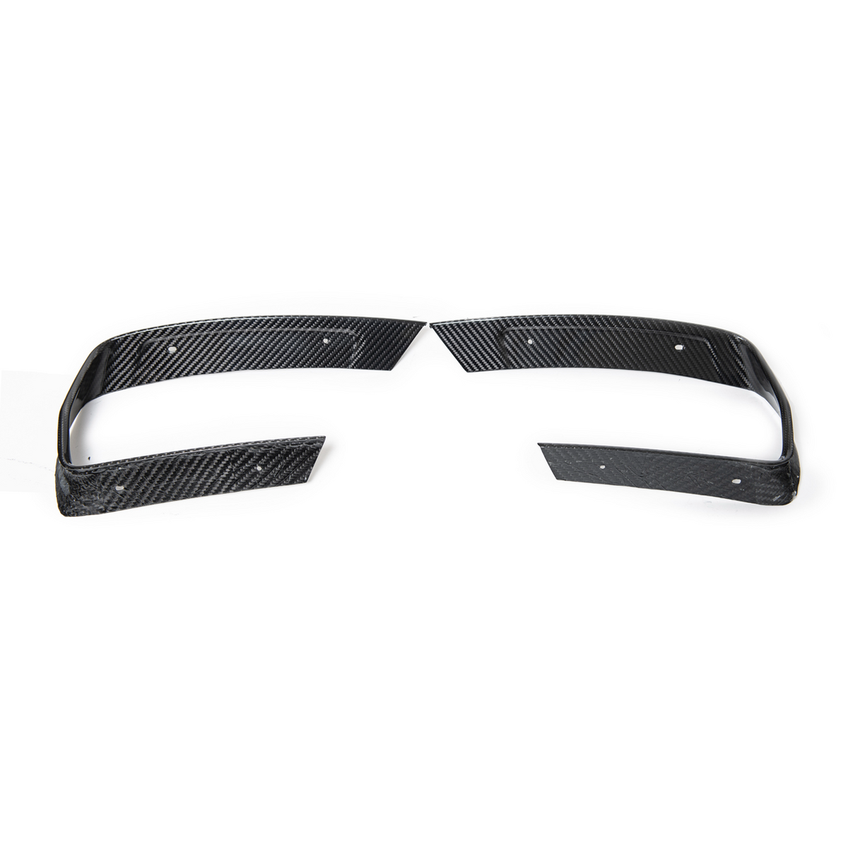 Corvette C8 DRY CARBON FIBER Rear Diffuser Exhaust Bezel image 2