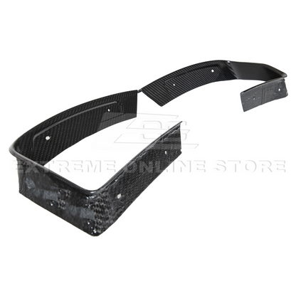 Corvette C8 DRY CARBON FIBER Rear Diffuser Exhaust Bezel image 13