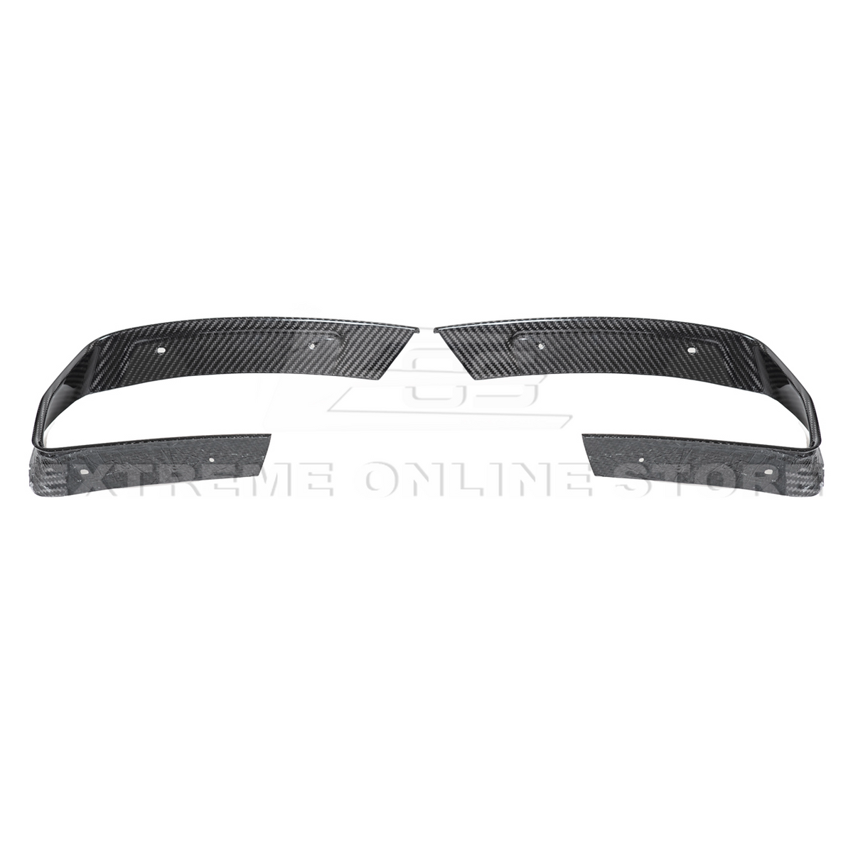 Corvette C8 DRY CARBON FIBER Rear Diffuser Exhaust Bezel image 10