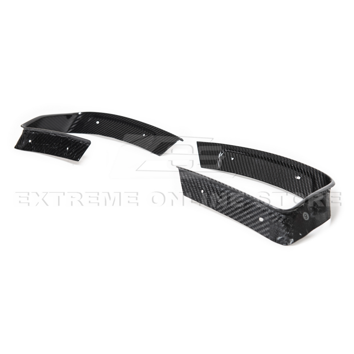 Corvette C8 DRY CARBON FIBER Rear Diffuser Exhaust Bezel image 11