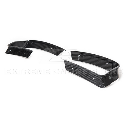 Corvette C8 DRY CARBON FIBER Rear Diffuser Exhaust Bezel image 11