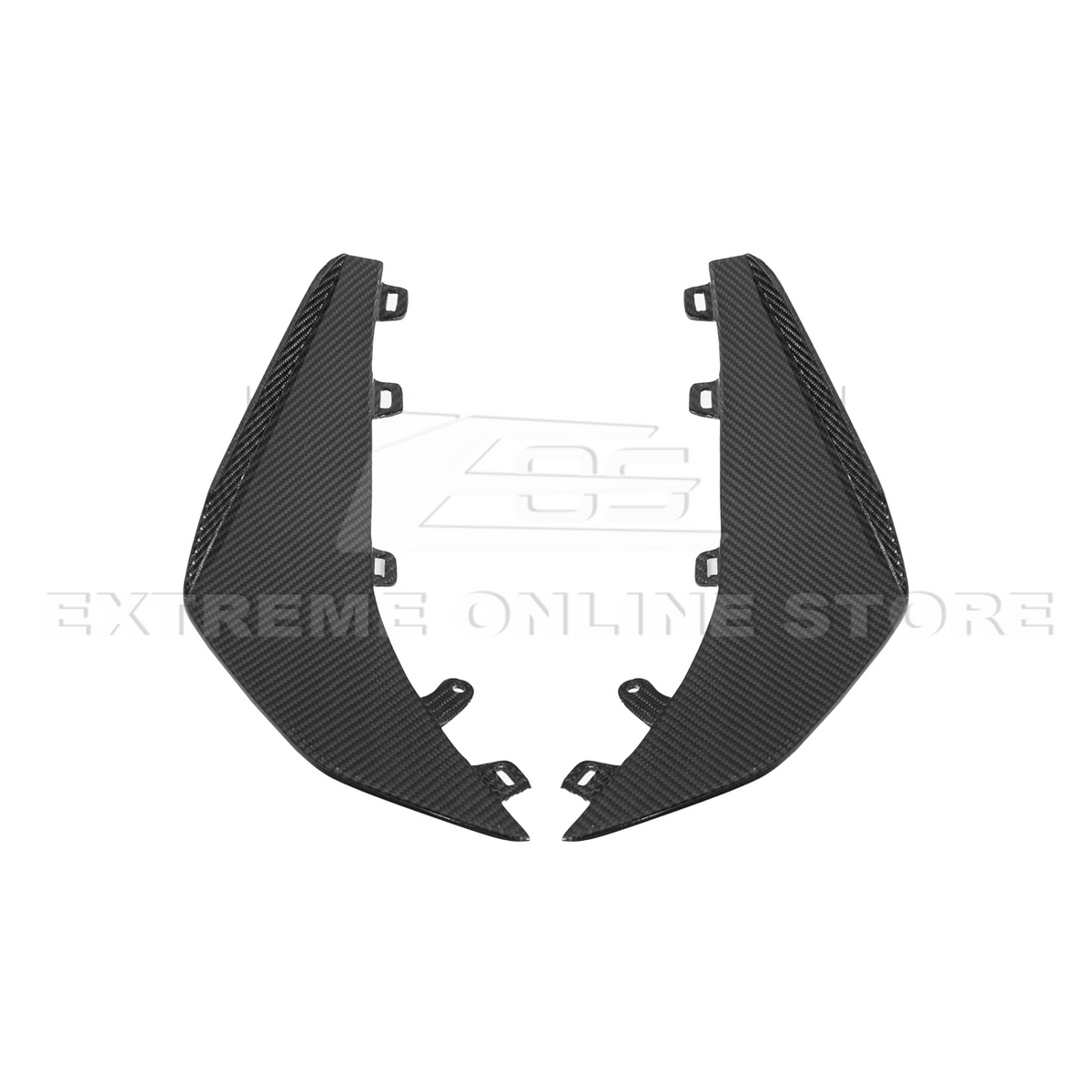 Chevrolet Corvette C8 Z06 / E-Ray DRY CARBON FIBER Front Side Canards image 47