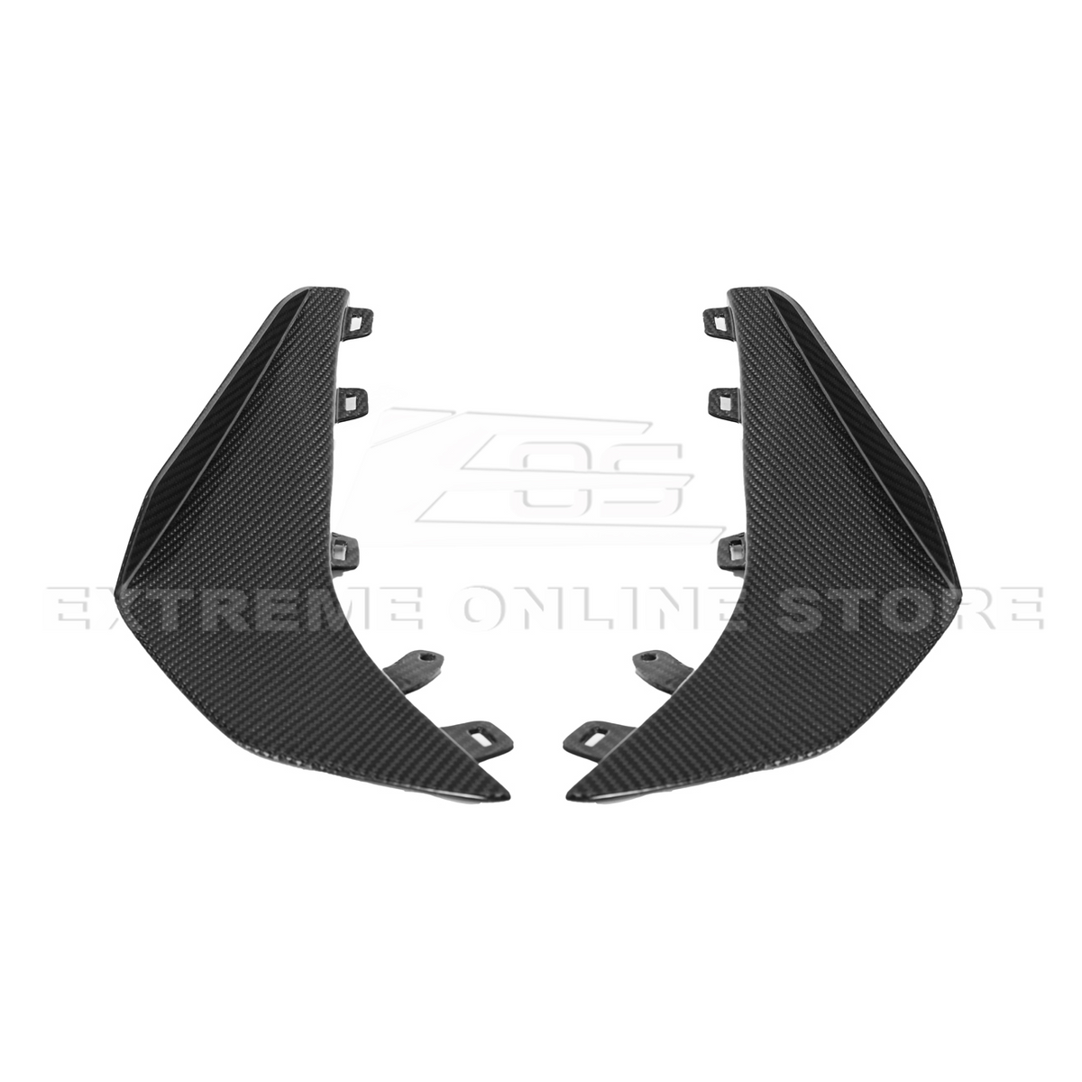 Chevrolet Corvette C8 Z06 / E-Ray DRY CARBON FIBER Front Side Canards image 42