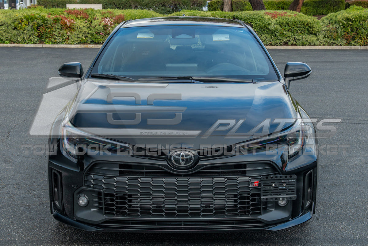 2023-Up Toyota GR Corolla Hatchback Tow Hook License Plate Mount Bracket image 8