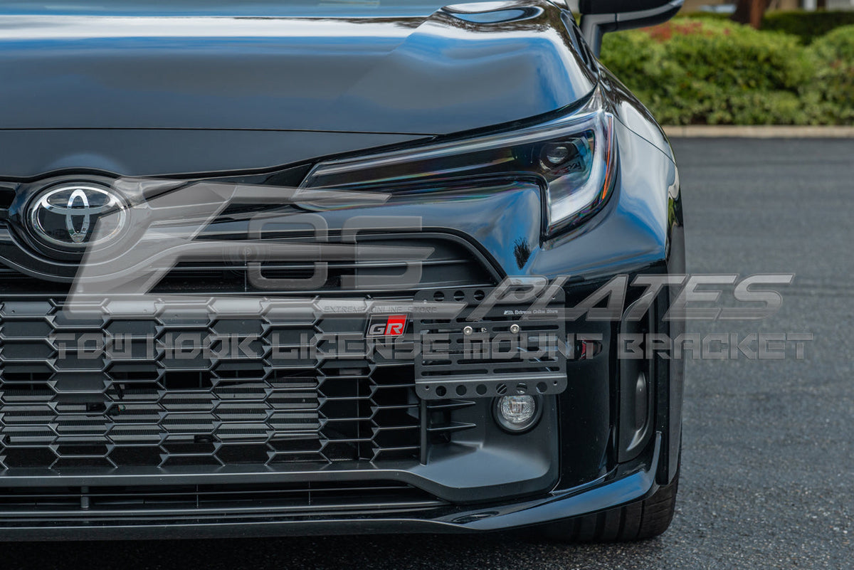 2023-Up Toyota GR Corolla Hatchback Tow Hook License Plate Mount Bracket image 9