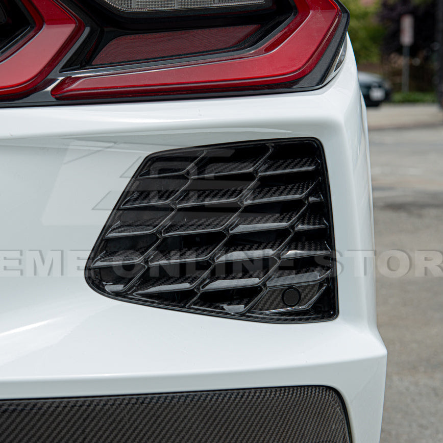 Chevrolet Corvette C8 DRY CARBON FIBER Rear Grill Cover image 11