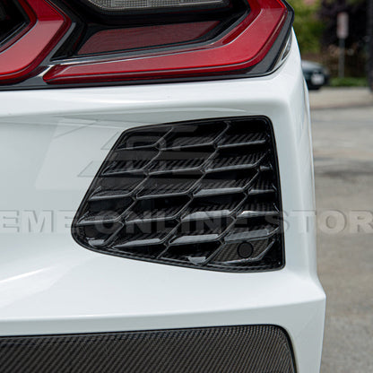 Chevrolet Corvette C8 DRY CARBON FIBER Rear Grill Cover image 11
