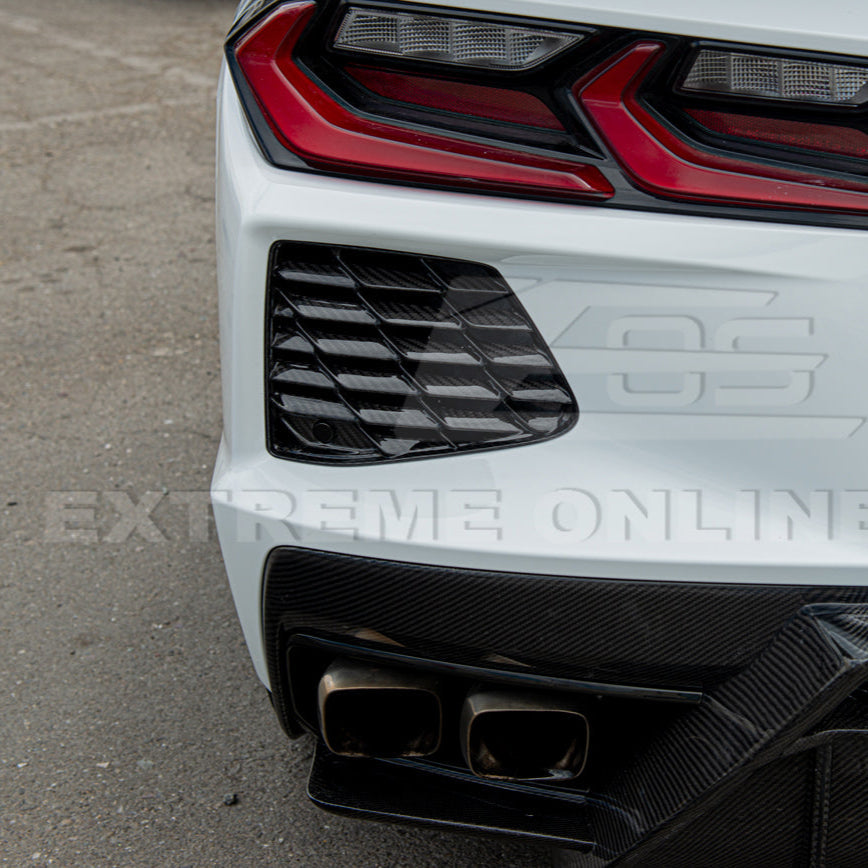 Chevrolet Corvette C8 DRY CARBON FIBER Rear Grill Cover image 8