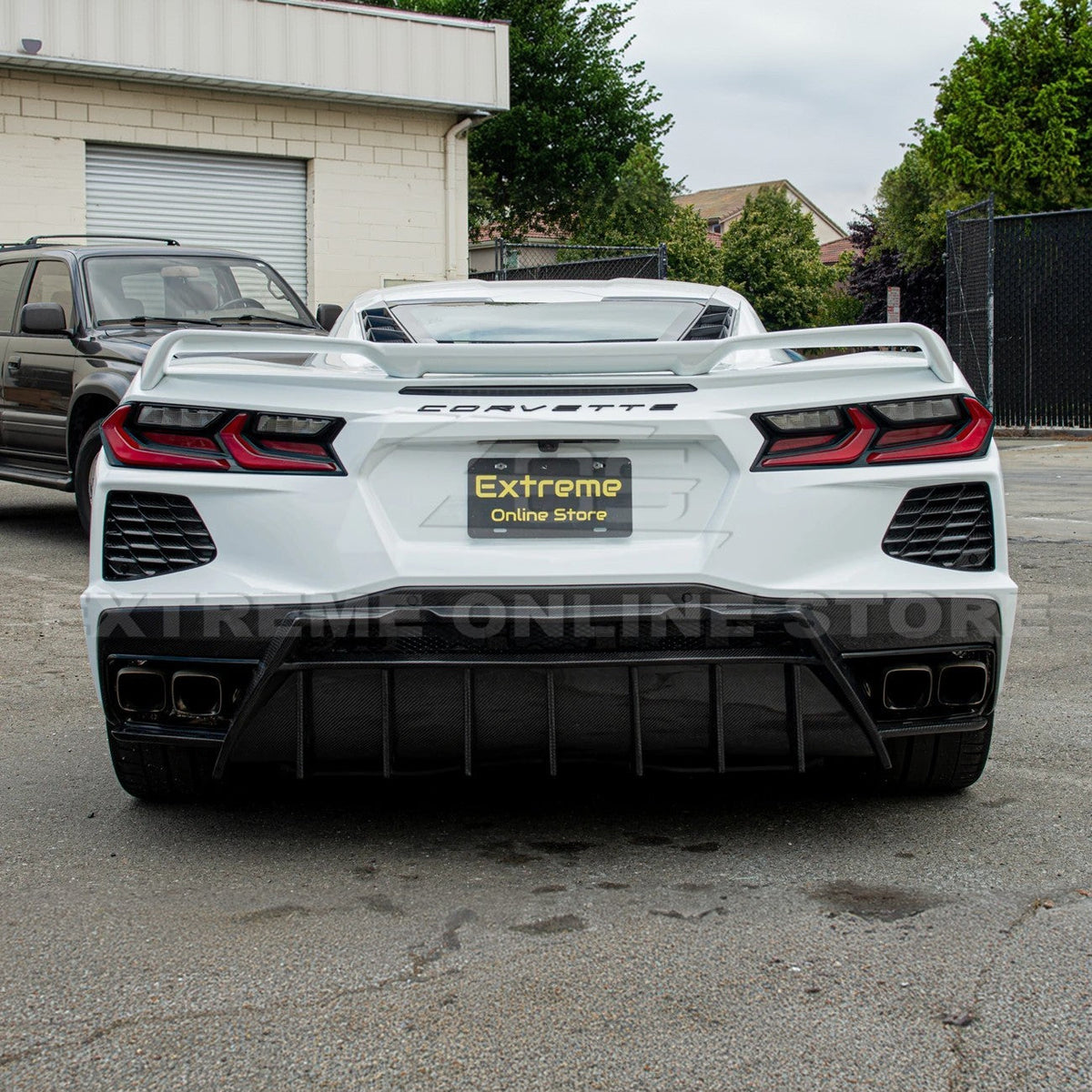 Chevrolet Corvette C8 DRY CARBON FIBER Rear Grill Cover image 5