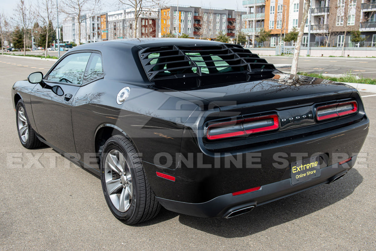 2008+ Dodge Challenger Rear Window Louver Sun Shade Cover image 4
