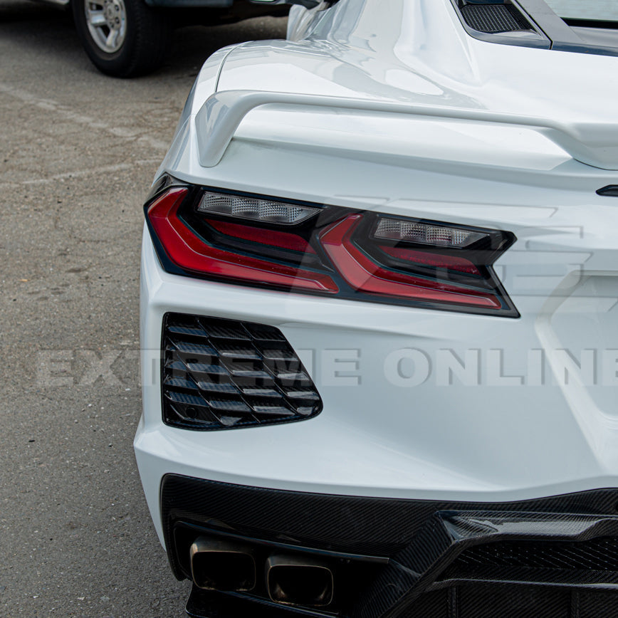 Chevrolet Corvette C8 DRY CARBON FIBER Rear Grill Cover image 7