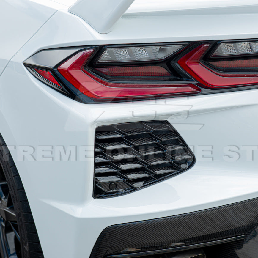 Chevrolet Corvette C8 DRY CARBON FIBER Rear Grill Cover image 9