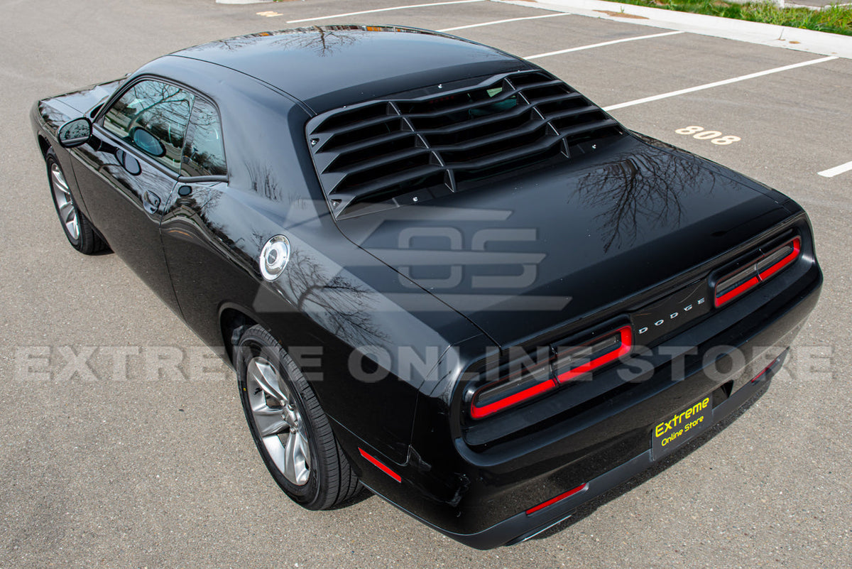 2008+ Dodge Challenger Rear Window Louver Sun Shade Cover image 6