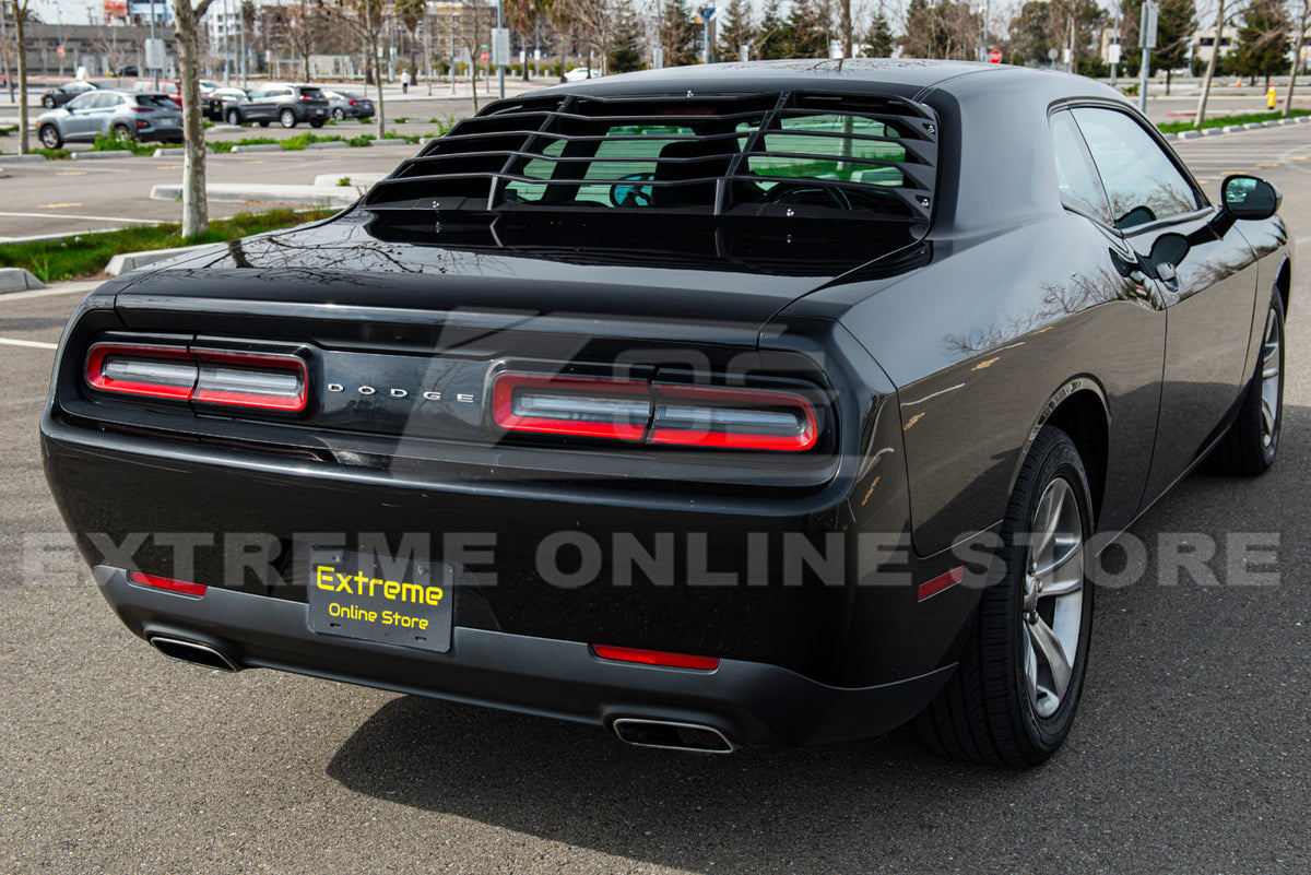 2008+ Dodge Challenger Rear Window Louver Sun Shade Cover image 7