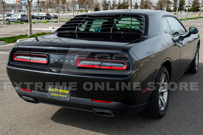2008+ Dodge Challenger Rear Window Louver Sun Shade Cover image 7