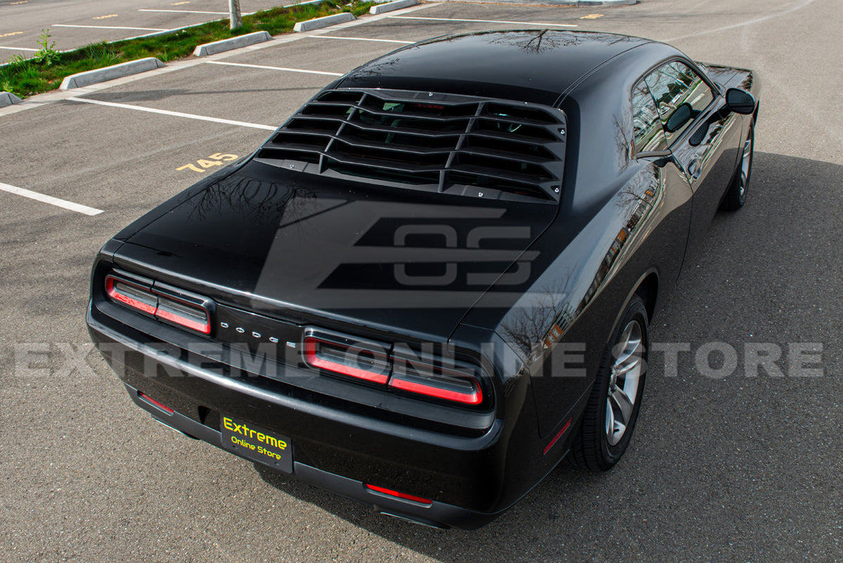 2008+ Dodge Challenger Rear Window Louver Sun Shade Cover image 8
