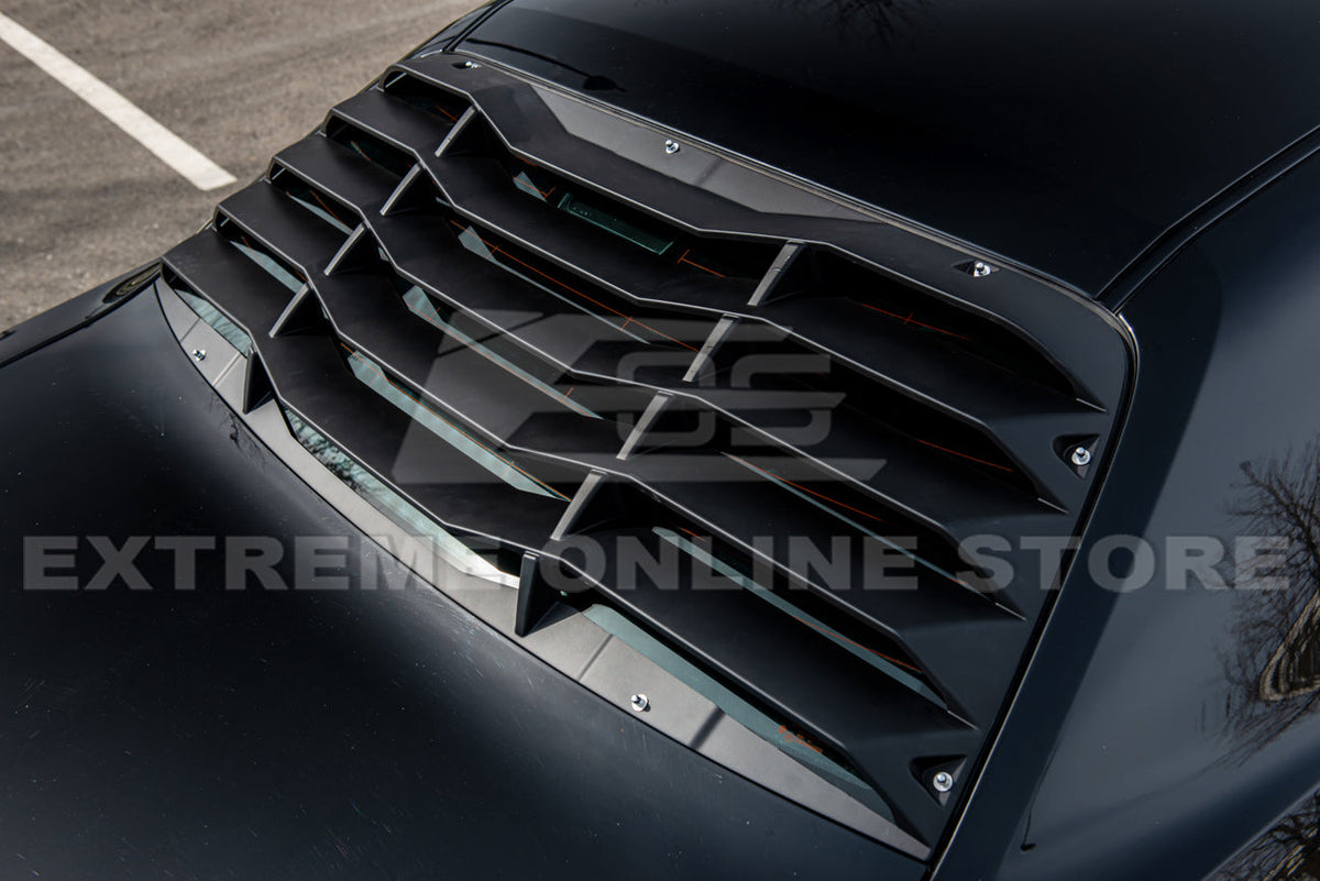 2008+ Dodge Challenger Rear Window Louver Sun Shade Cover image 9