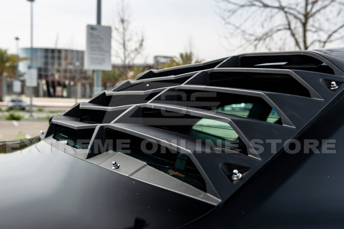2008+ Dodge Challenger Rear Window Louver Sun Shade Cover image 3