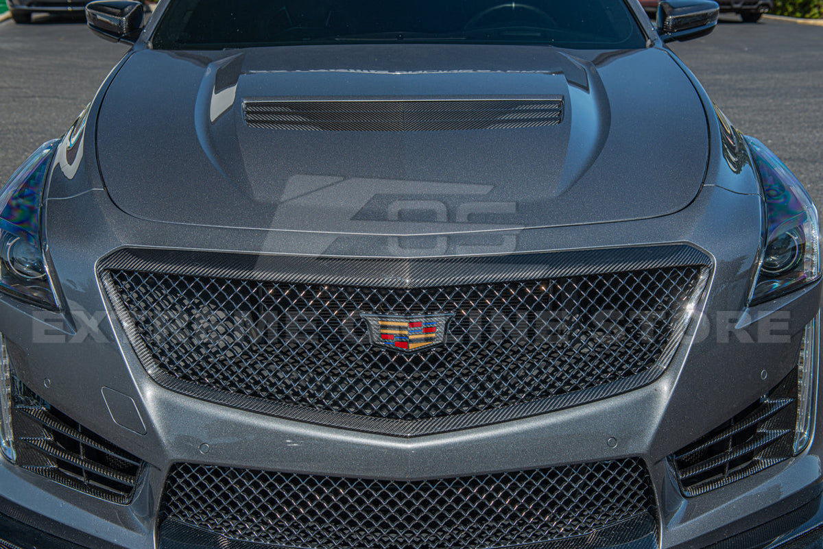 2016-19 Cadillac CTS-V DRy Carbon Fiber Front Grille Insert image 7