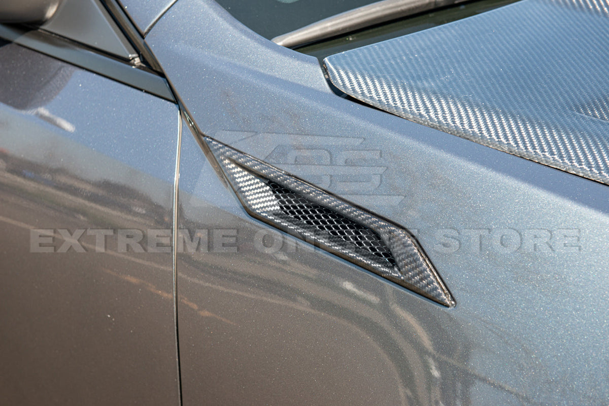 2009-15 Cadillac CTS-V Dry Carbon Fiber Side Bumper Fender Vents image 12