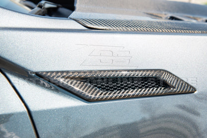 2009-15 Cadillac CTS-V Dry Carbon Fiber Side Bumper Fender Vents image 15