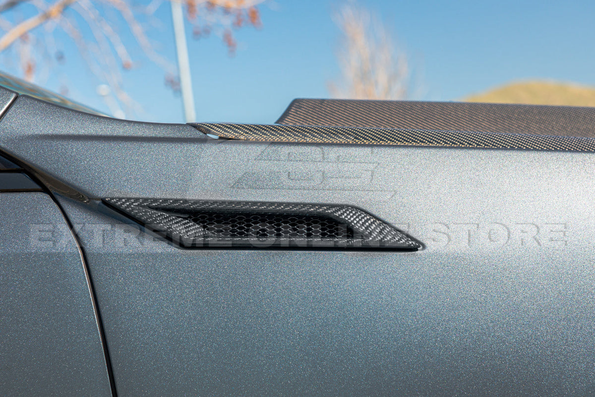 2009-15 Cadillac CTS-V Dry Carbon Fiber Side Bumper Fender Vents image 10