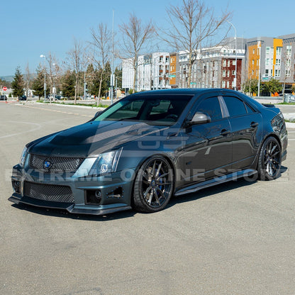 2003-08 Cadillac CTS-V | CARBON FIBER Package Front Lip Splitter & Side Skirts image 3