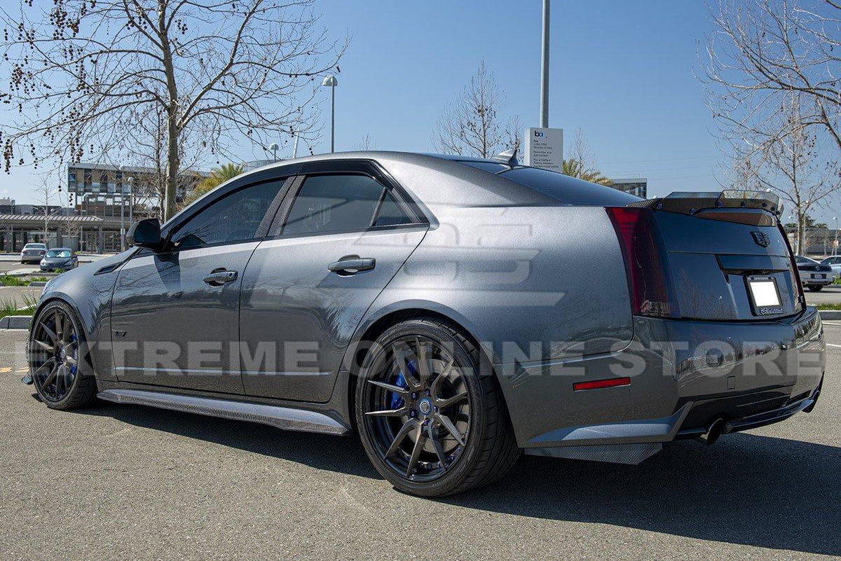 2009-15 Cadillac CTS-V Sedan / Wagon Carbon Fiber Side Skirts image 9