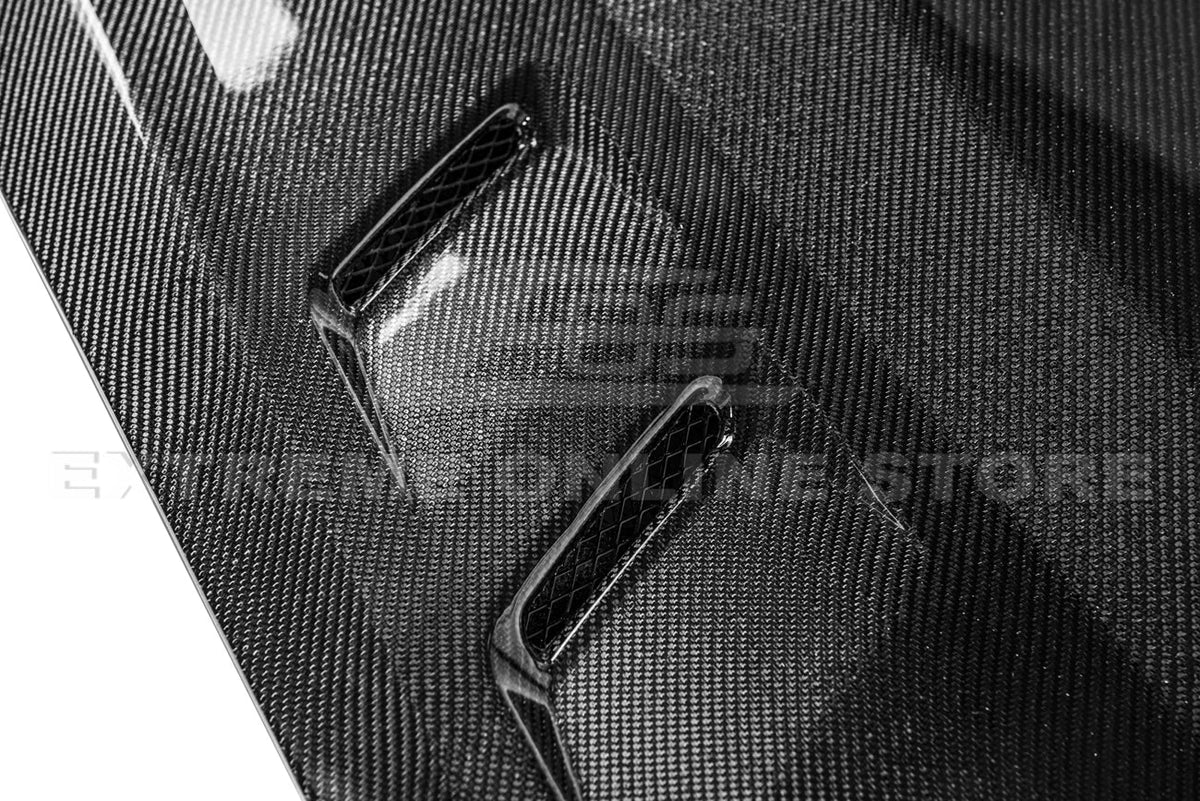 2009-15 Cadillac CTS-V Carbon Fiber Front Bumper Hood image 8