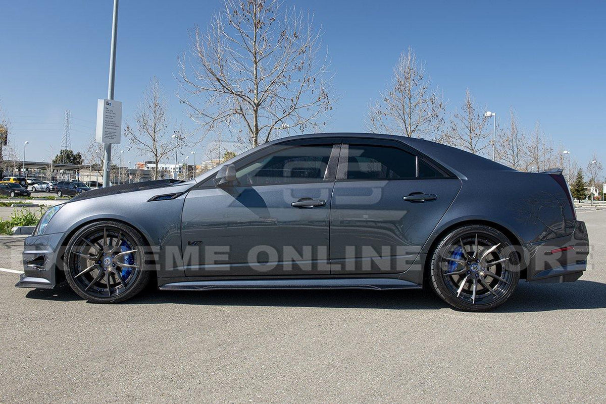 2009-15 Cadillac CTS-V Sedan / Wagon Carbon Fiber Side Skirts image 8