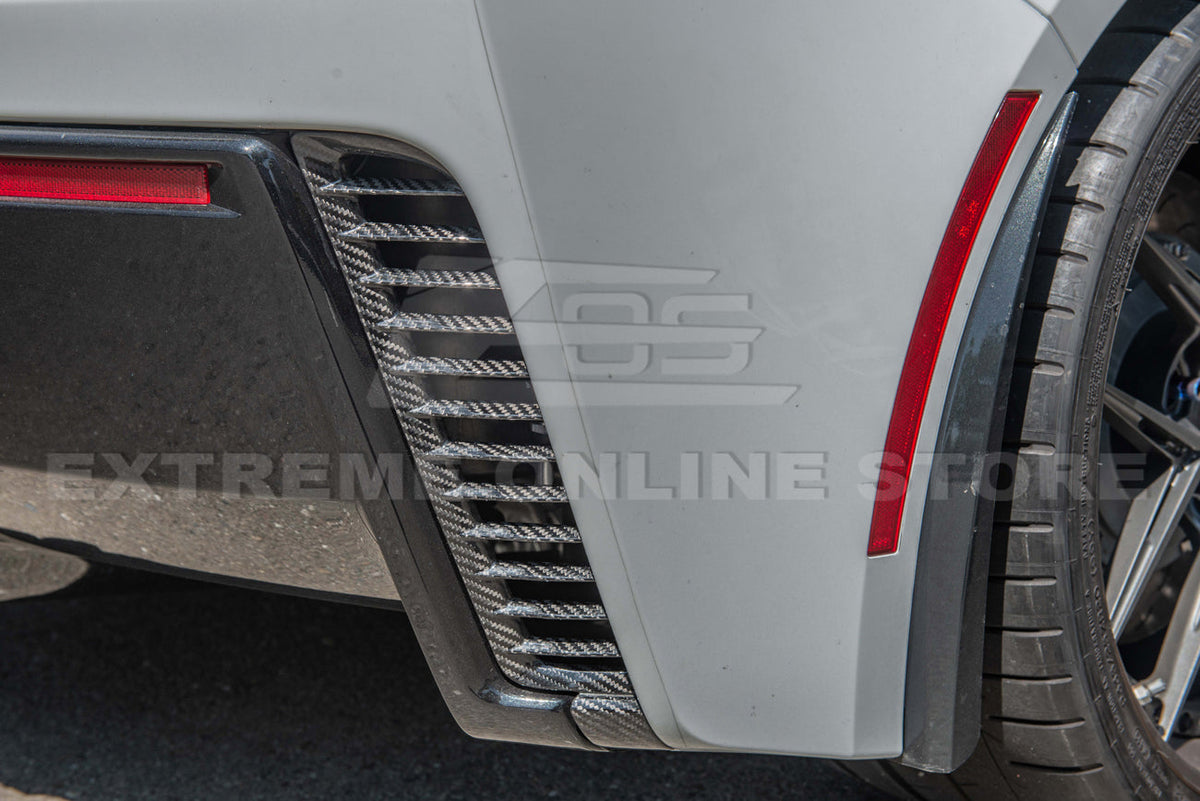 Corvette C7 DRY CARBON FIBER Replacement Rear Diffuser Vent image 5