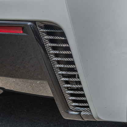 Corvette C7 DRY CARBON FIBER Replacement Rear Diffuser Vent image 3