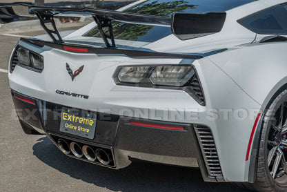 Corvette C7 DRY CARBON FIBER Replacement Rear Diffuser Vent image 6