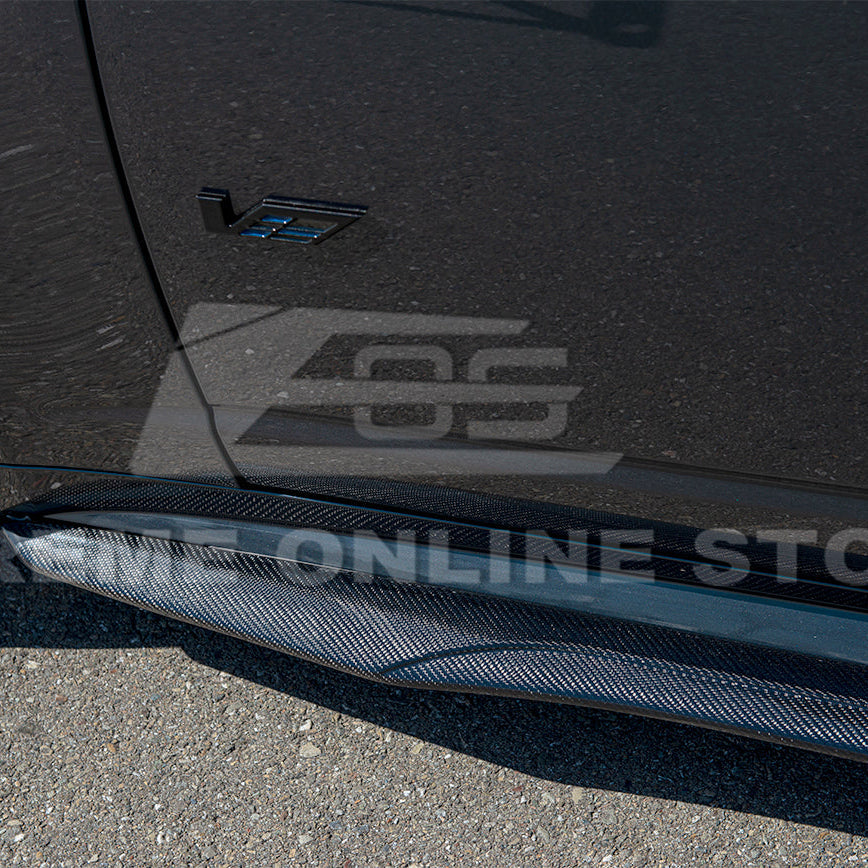 2003-08 Cadillac CTS-V | CARBON FIBER Package Front Lip Splitter & Side Skirts image 13