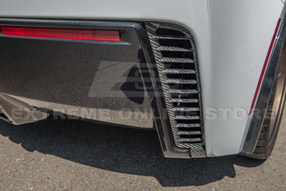 Corvette C7 DRY CARBON FIBER Replacement Rear Diffuser Vent image 7