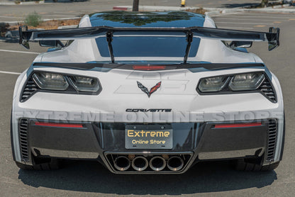 Corvette C7 DRY CARBON FIBER Replacement Rear Diffuser Vent image 8