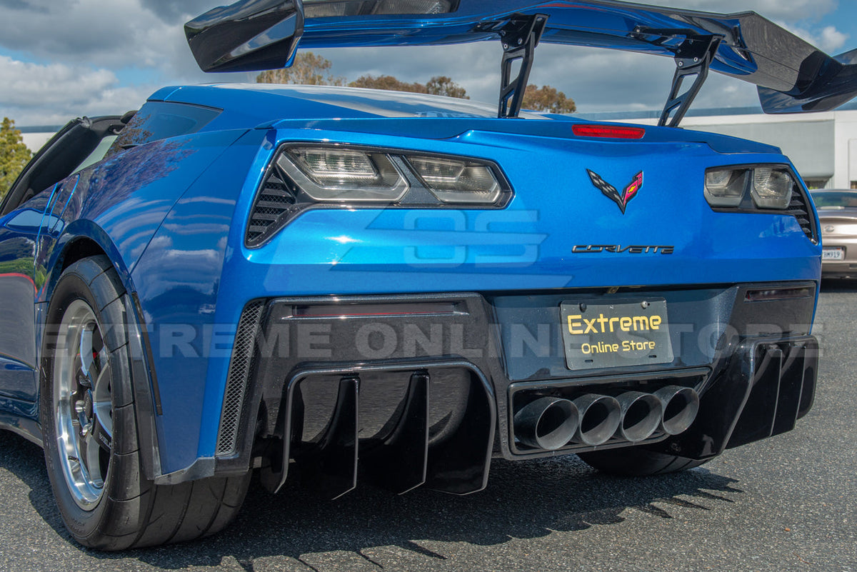 Corvette C7 Add On Rear Bumper Diffuser image 27