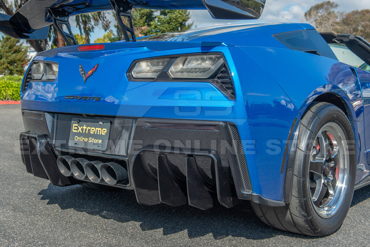 Corvette C7 Add On Rear Bumper Diffuser image 25