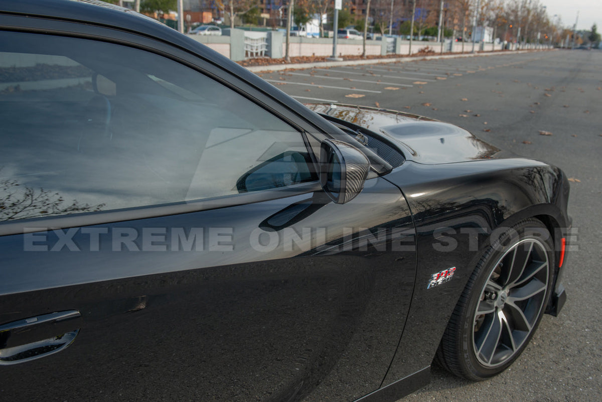 2011-Up Dodge Charger Carbon Fiber Side Mirror Covers image 11