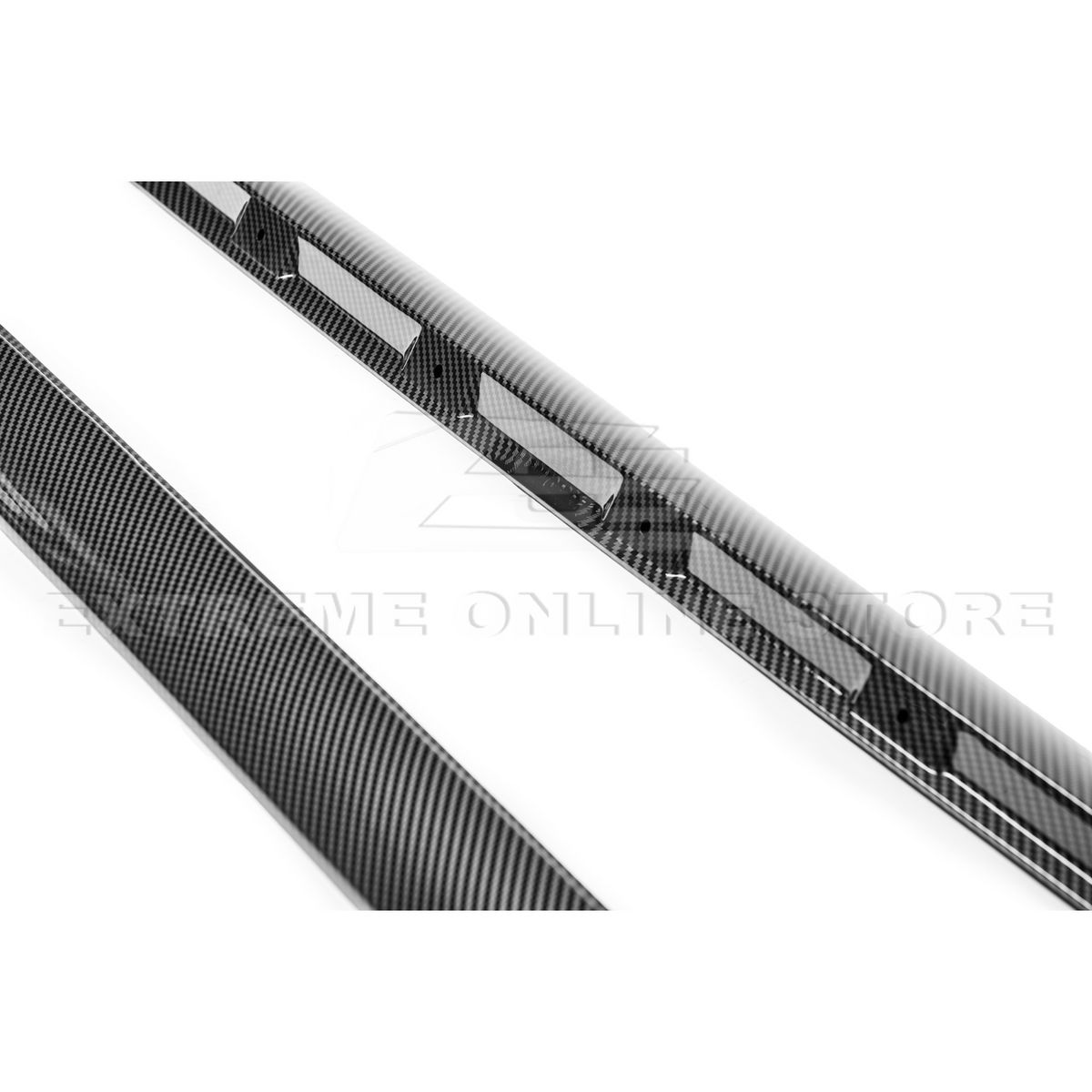 Corvette C6 Base Model Extended Front Splitter Lip Side Skirts Rocker Panels image 49